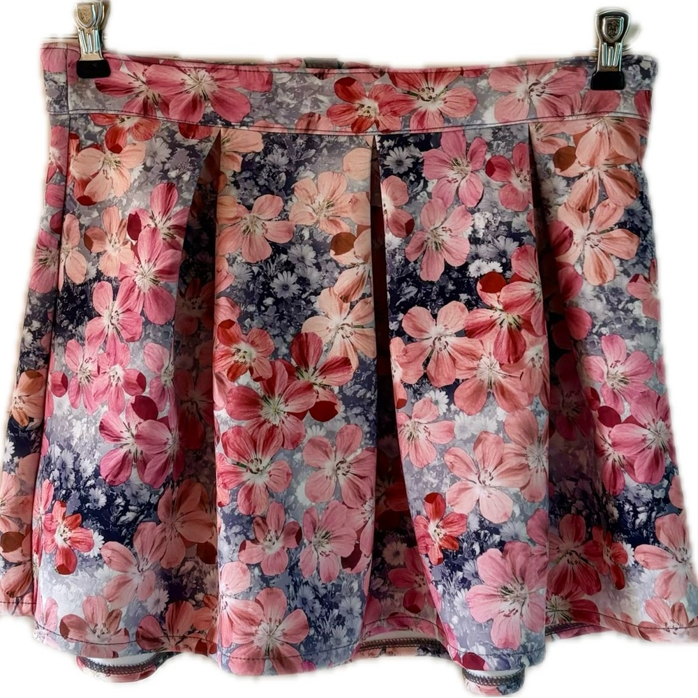 BETHANY MOTA Vibrant Floral Pink Skirt